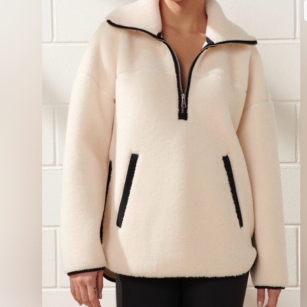 YPB Abercrombie & Fitch Women's NeoWarm Half-Zip Fleece Pullover